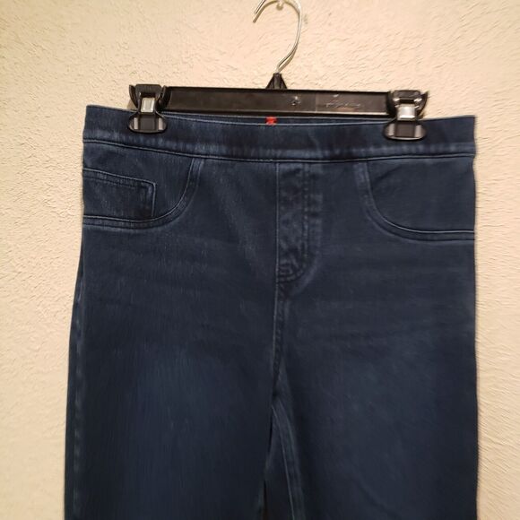 SPANX Blue Pull on Skinny Jeggings Pants Womens Size Large Jeans Stretch Classic - Picture 11 of 11